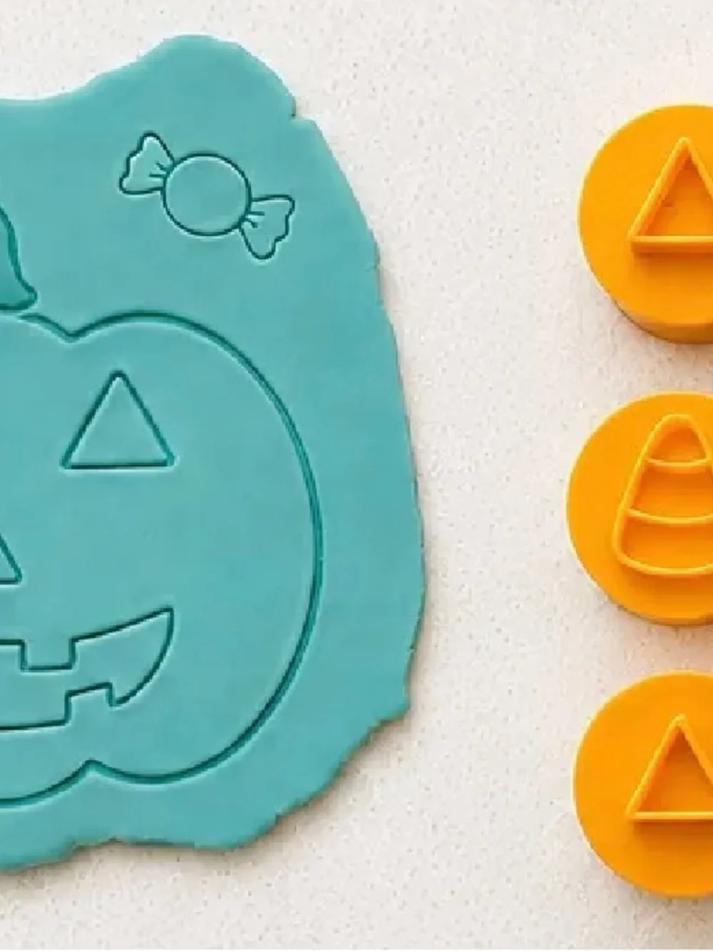 Jack-O’-Lantern Play Dough Stamp & Cutter Set | new